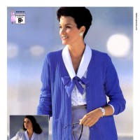 1990s fashion 1990-r0511-cardigan-tie-bow-blouse-1tra0173
